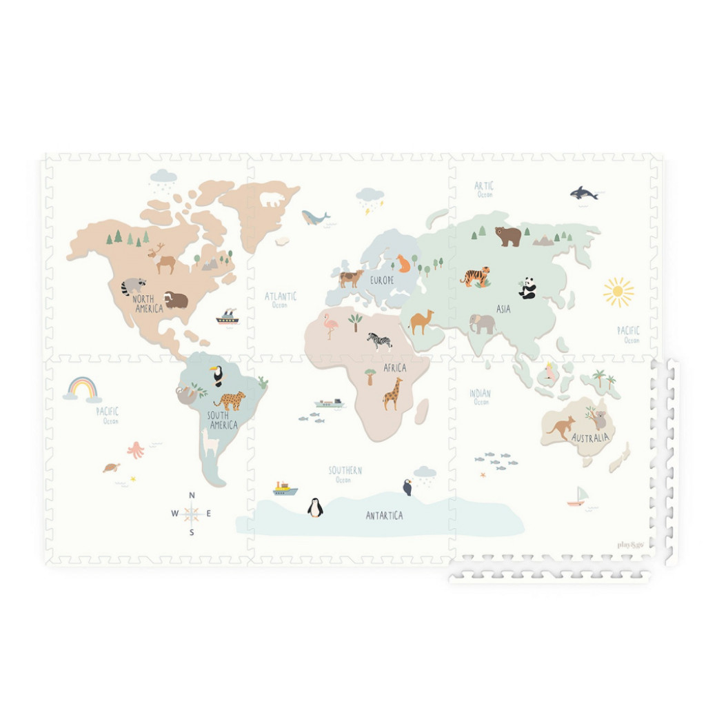 TheZooFamily Play&Go EEVAA Podloka na hranie Worldmap